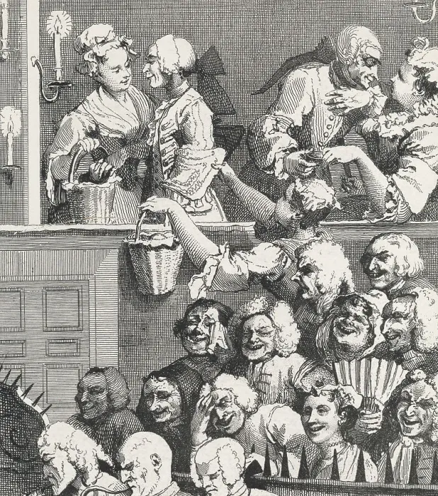 Framed Print : Illustration Entitled The Laughing Audience Framed Print : Illustration Entitled The Laughing Audience