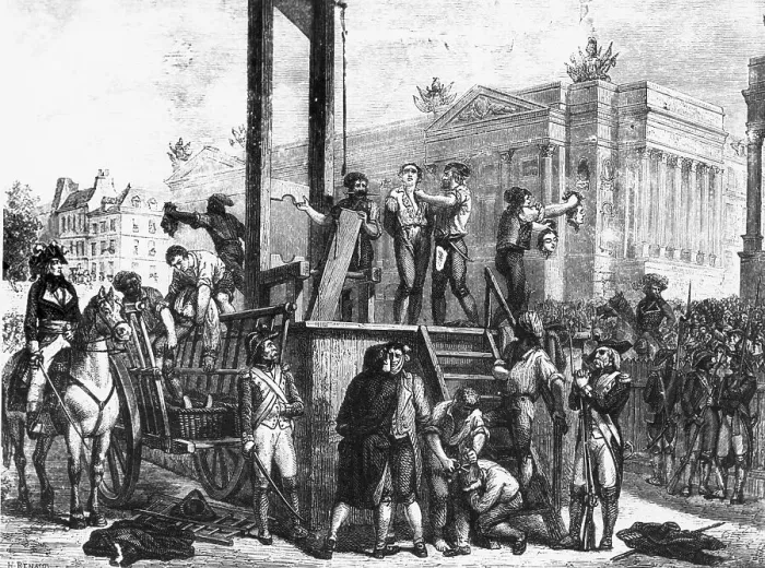 Framed Print : Illustration of the Execution of Robespierre and His Co-conspirators Framed Print : Illustration of the Execution of Robespierre and His Co-conspirators
