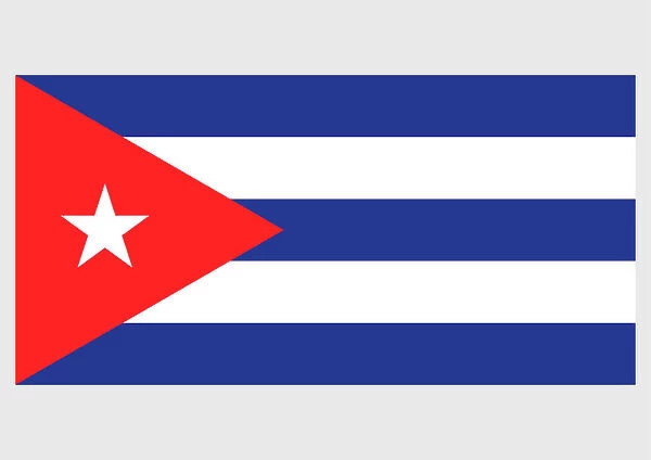 positur Hård ring hvile Illustration of flag of Cuba, with field of five blue #13551309