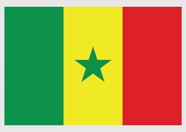Illustration of flag of Senegal