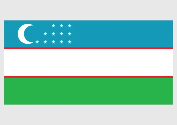 Framed Print : Illustration of flag of Uzbekistan, with horizontal blue, white and green bands, red stripes bordering white field, crescent and 12 stars on blue band Framed Print : Illustration of flag of Uzbekistan, with horizontal blue, white and green bands, red stripes bordering white field, crescent and 12 stars on blue band