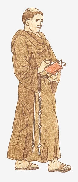 Illustration of a Franciscan monk
