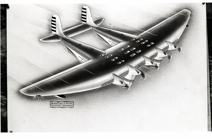 Framed Print : Illustration of Futuristic Airliner Framed Print : Illustration of Futuristic Airliner