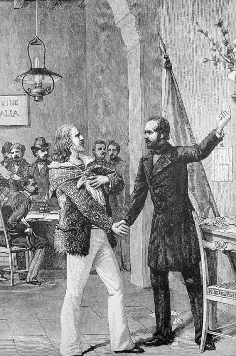 Framed Print : Illustration of Garibaldi and Mazzini Framed Print : Illustration of Garibaldi and Mazzini