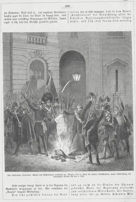 Framed Print : Illustration of German Students Burning Imperial Degree Framed Print : Illustration of German Students Burning Imperial Degree
