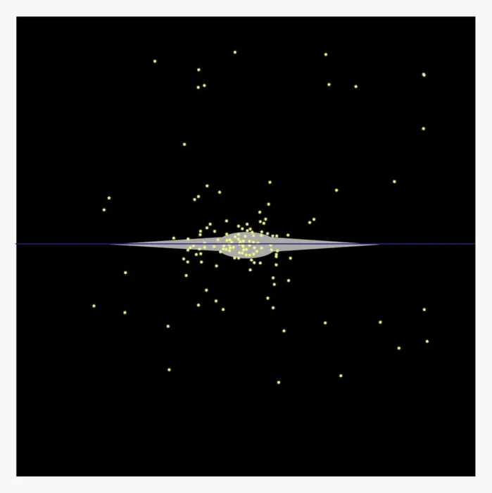 Framed Print : Illustration of globular cluster in halo of galaxy Framed Print : Illustration of globular cluster in halo of galaxy
