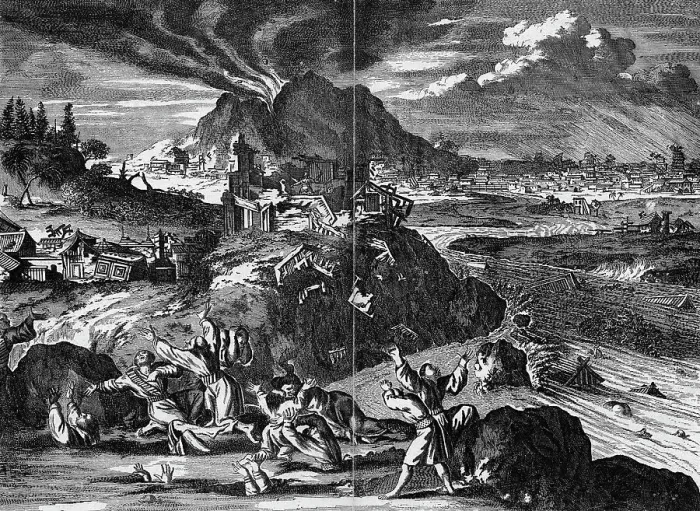 Framed Print : Illustration Of Great Earthquake Of 1650 Framed Print : Illustration Of Great Earthquake Of 1650