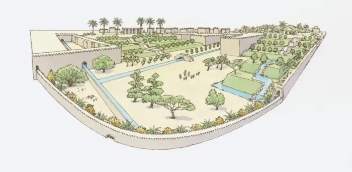 Framed Print : Illustration of Hanging Gardens of Babylon, one of the Seven Wonders of the World Framed Print : Illustration of Hanging Gardens of Babylon, one of the Seven Wonders of the World
