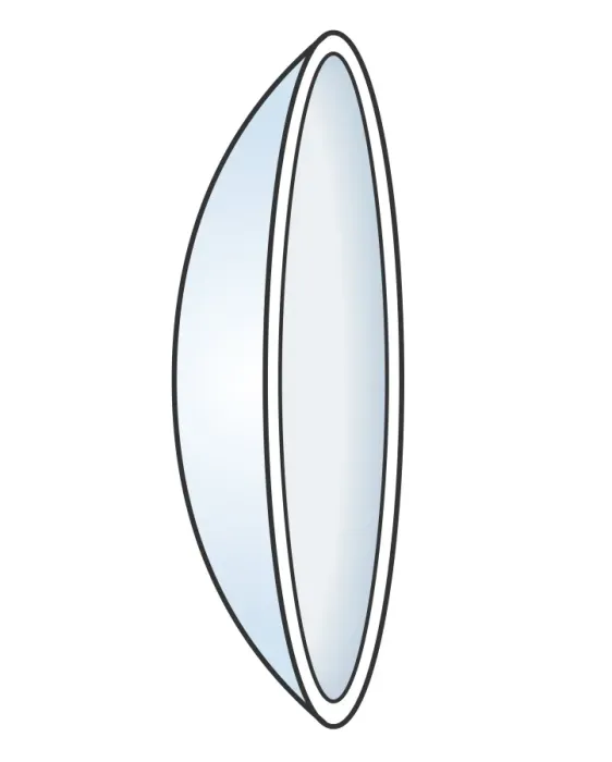 Framed Print : Illustration of hard contact lens Framed Print : Illustration of hard contact lens