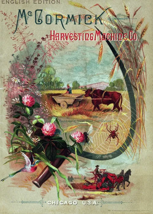Framed Print : Illustration of Harvesting Equipment Framed Print : Illustration of Harvesting Equipment