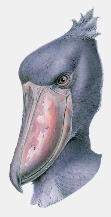 Framed Print : Illustration of the head of a Shoebill (Balaeniceps rex) Framed Print : Illustration of the head of a Shoebill (Balaeniceps rex)