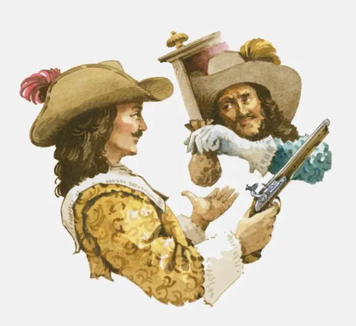 Framed Print : Illustration of highwayman holding handgun as he takes bag of gold coins from aristocrat Framed Print : Illustration of highwayman holding handgun as he takes bag of gold coins from aristocrat