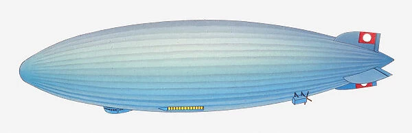 Illustration of the Hindenburg airship