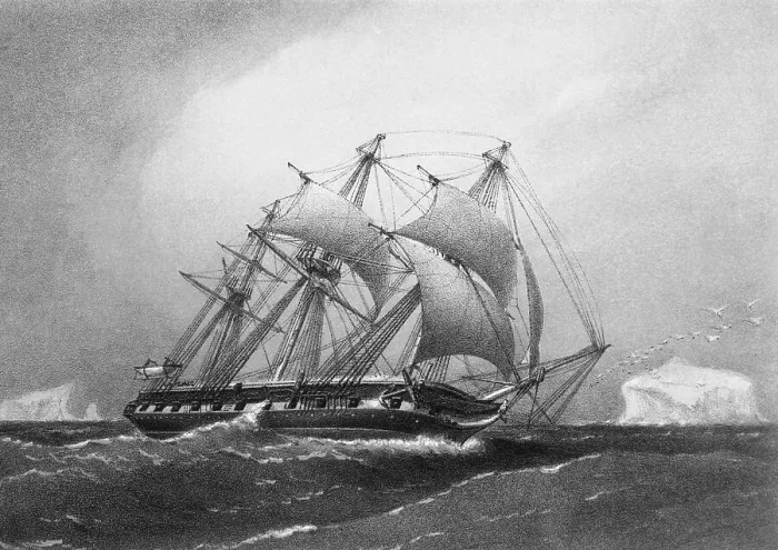 Framed Print : Illustration of H.M.S. Challenger Framed Print : Illustration of H.M.S. Challenger