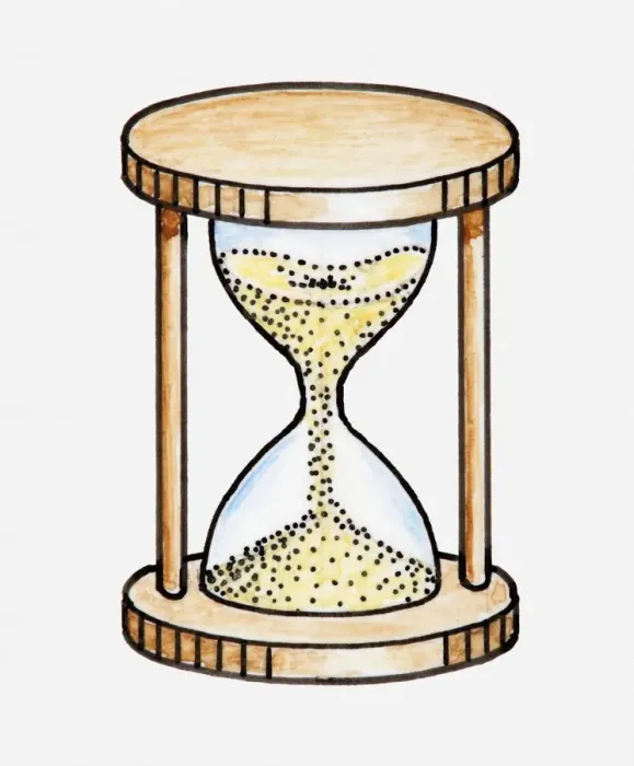 Framed Print : Illustration of hourglass Framed Print : Illustration of hourglass