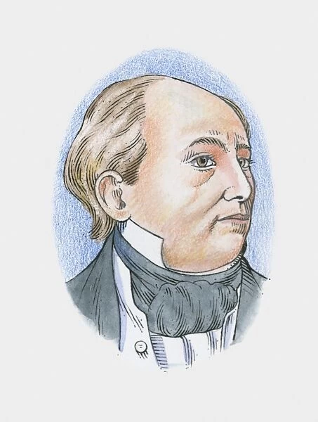 Illustration of Irish hydrographer Sir Francis Beaufort