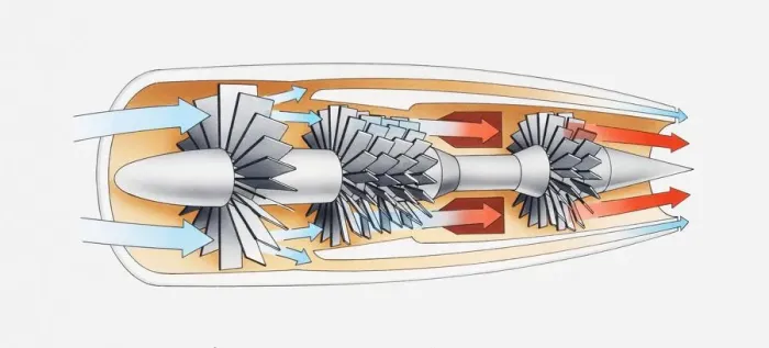 Framed Print : Illustration of a jet engine Framed Print : Illustration of a jet engine
