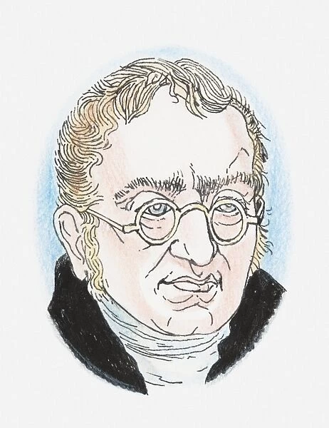 Illustration of John Dalton, portrait