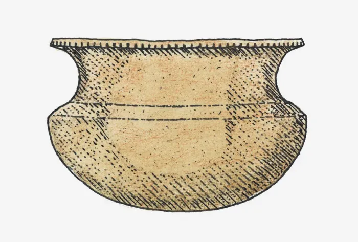 Framed Print : Illustration of a Lapita pot, Polynesia Framed Print : Illustration of a Lapita pot, Polynesia