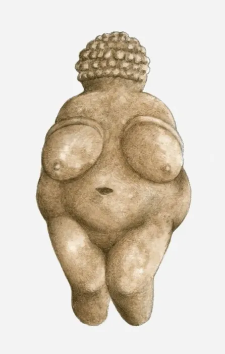 Framed Print : Illustration of limestone Venus of Willendorf Framed Print : Illustration of limestone Venus of Willendorf