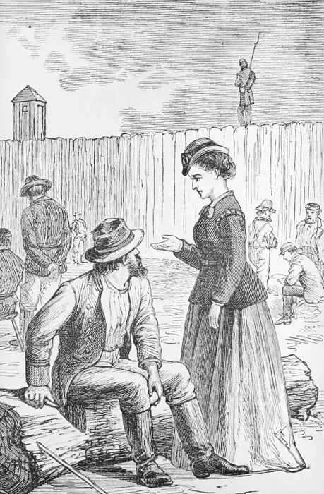 Framed Print : Illustration of Loretta Velasquez at Johnson's Island Prisoner of War Depot Framed Print : Illustration of Loretta Velasquez at Johnson's Island Prisoner of War Depot