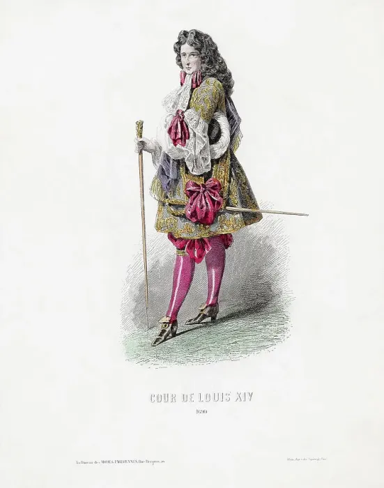 Framed Print : Illustration Of Louis Xiv, King Of Franc Framed Print : Illustration Of Louis Xiv, King Of Franc