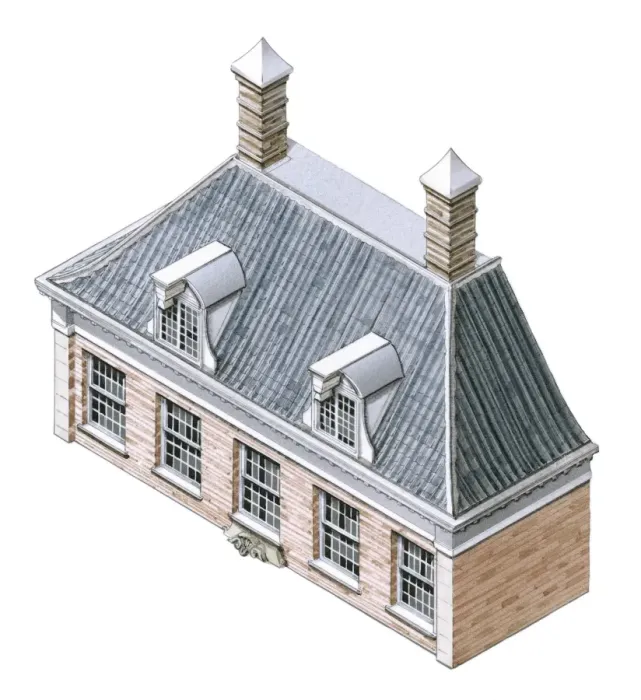 Framed Print : Illustration of Louis XIV style Museum Willet-Holthuysen Framed Print : Illustration of Louis XIV style Museum Willet-Holthuysen