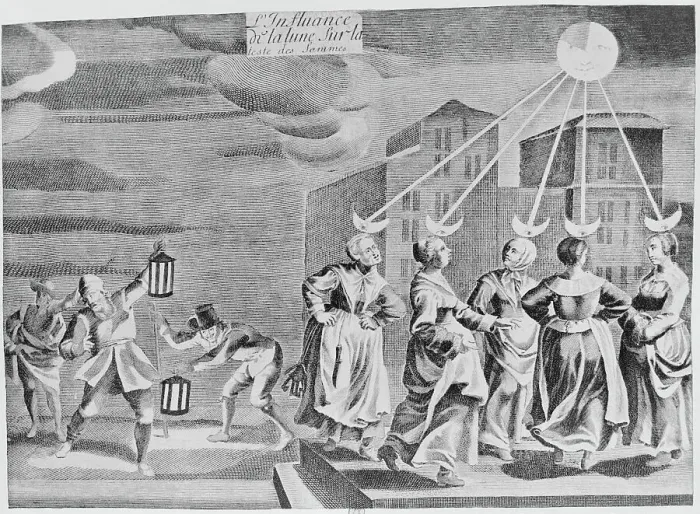Framed Print : Illustration of Mad Women in the Street Framed Print : Illustration of Mad Women in the Street