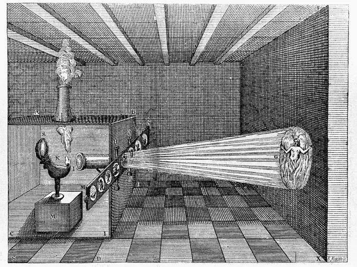 Framed Print : Illustration of a Magic Lantern Slide Projector Framed Print : Illustration of a Magic Lantern Slide Projector