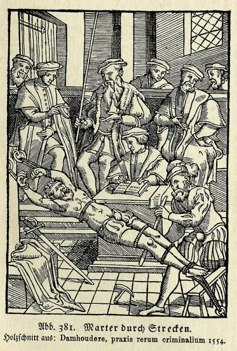 Framed Print : Illustration Of Martyr On The Rack Framed Print : Illustration Of Martyr On The Rack