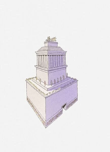 Illustration of mausoleum