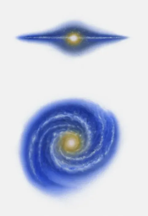 Framed Print : Illustration of Milky Way Framed Print : Illustration of Milky Way