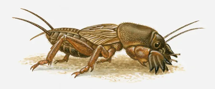 Framed Print : Illustration of Mole Cricket (Mole Cricket) Framed Print : Illustration of Mole Cricket (Mole Cricket)