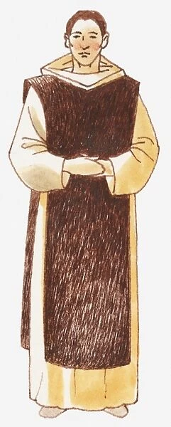 Illustration of monk