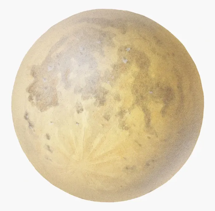 Framed Print : Illustration of the Moon Framed Print : Illustration of the Moon
