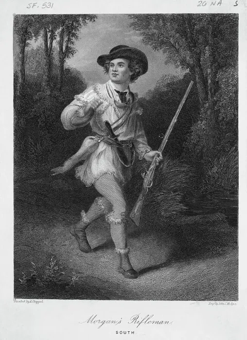 Framed Print : Illustration Of Morgan'S Rifleman Framed Print : Illustration Of Morgan'S Rifleman