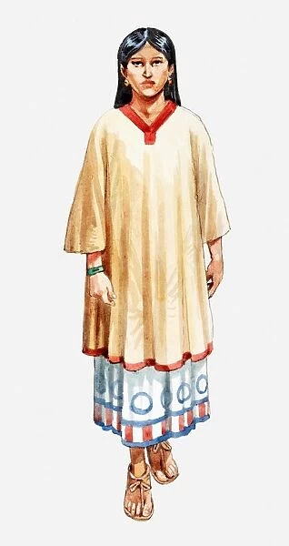 Illustration of Nahua slave woman Dona Marina