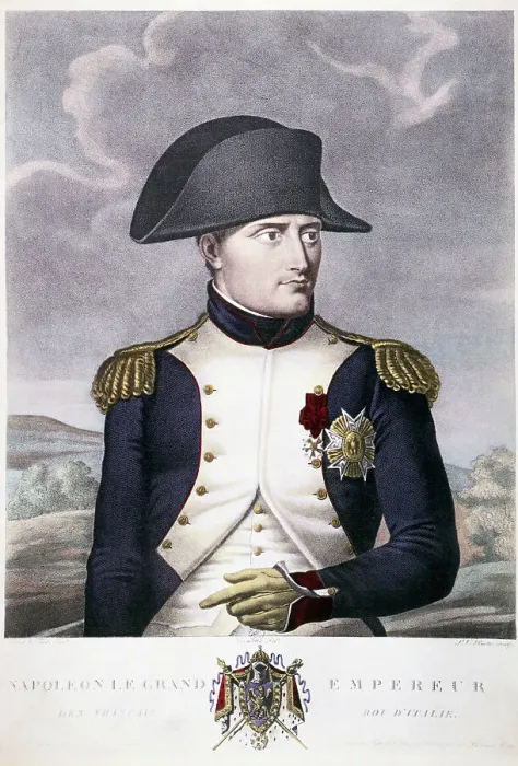 Framed Print : Illustration of Napoleon Bonaparte in Uniform Framed Print : Illustration of Napoleon Bonaparte in Uniform