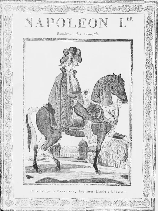 Framed Print : Illustration of Napoleon I on a Horse Framed Print : Illustration of Napoleon I on a Horse