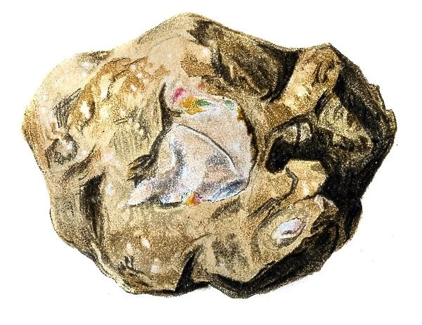 Opal. Illustration of a Opal