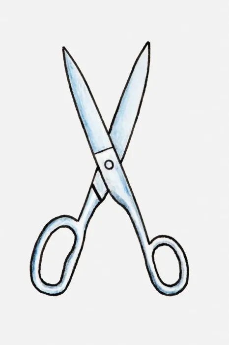 Framed Print : Illustration of a pair of scissors Framed Print : Illustration of a pair of scissors