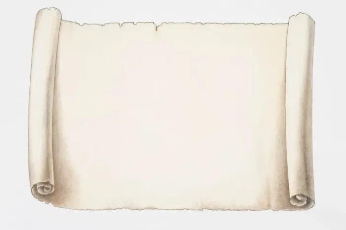 Framed Print : Illustration, paper scroll rolled at the edges Framed Print : Illustration, paper scroll rolled at the edges