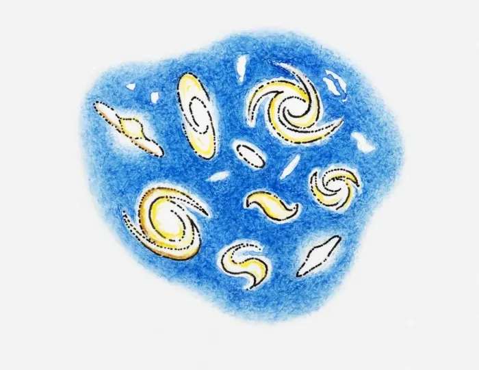 Framed Print : Illustration of particles from the Universe Framed Print : Illustration of particles from the Universe