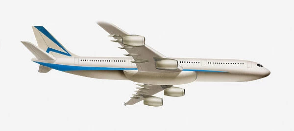 Illustration of passenger jet