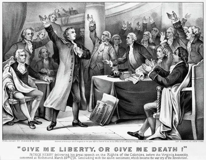 Framed Print : Illustration of Patrick Henry's Famous Speech Framed Print : Illustration of Patrick Henry's Famous Speech