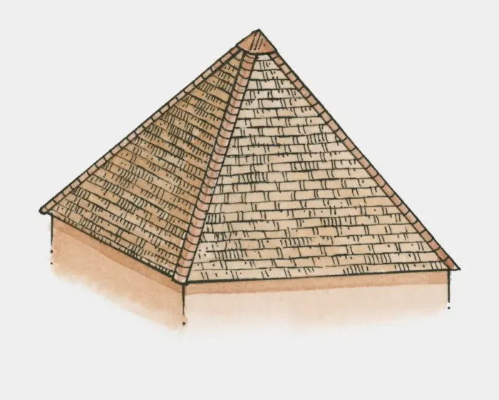 Framed Print : Illustration of pavillion roof