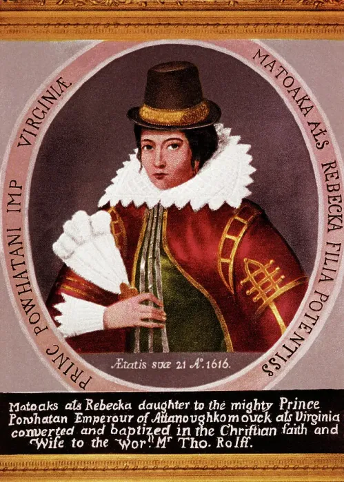 Framed Print : Illustration Of Pocahontas Framed Print : Illustration Of Pocahontas