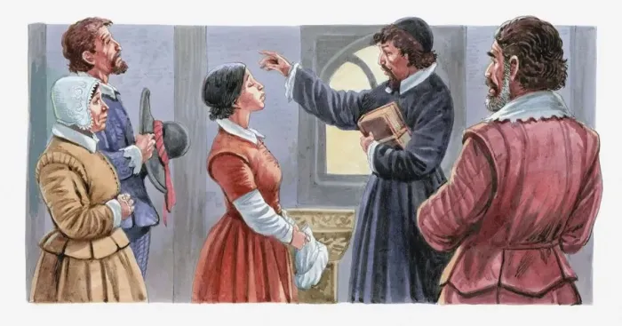 Framed Print : Illustration of Pocahontas being baptised Framed Print : Illustration of Pocahontas being baptised