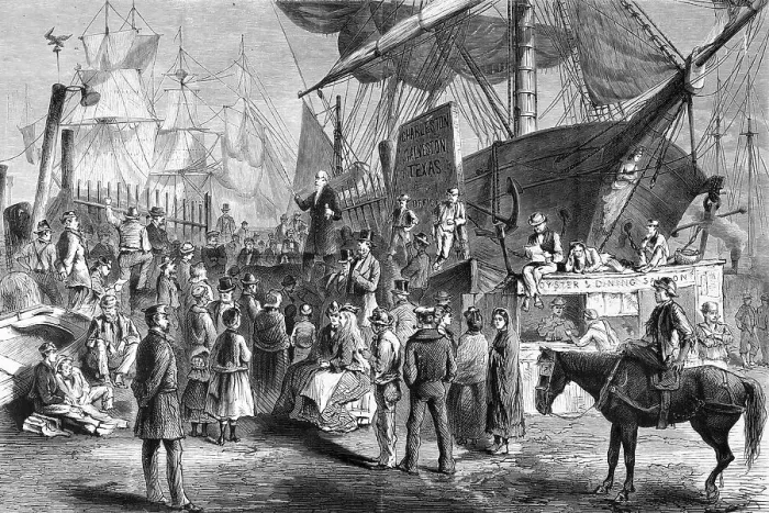 Framed Print : Illustration of a Preacher at the New York Docks Framed Print : Illustration of a Preacher at the New York Docks