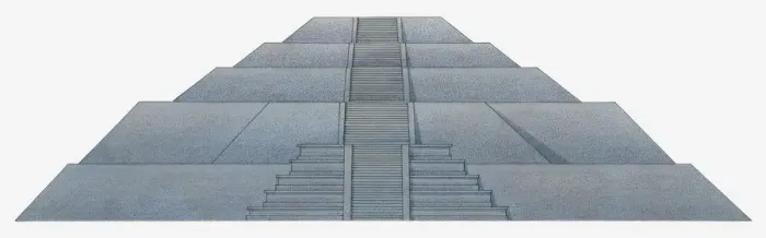 Framed Print : Illustration of pyramid steps Framed Print : Illustration of pyramid steps